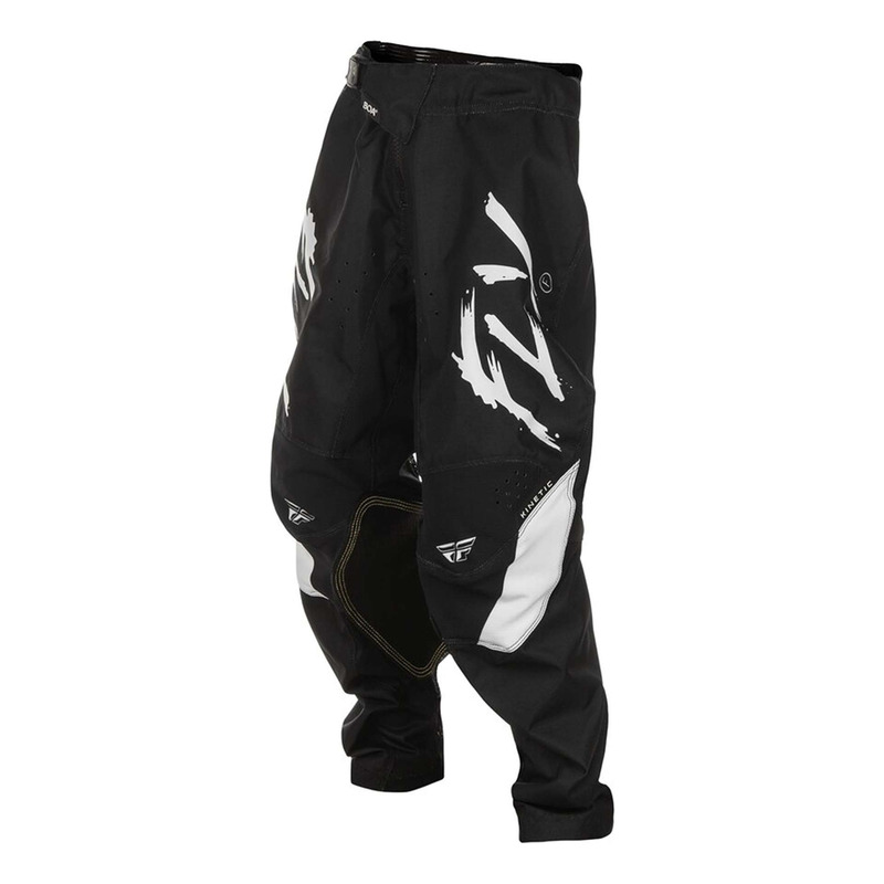 Pantalon cross Fly Racing Kinetic Stoke noir/blanc
