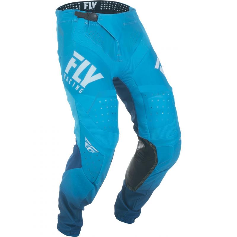 Pantalon cross Fly Racing Lite Hydrogen bleu/blanc- US-34