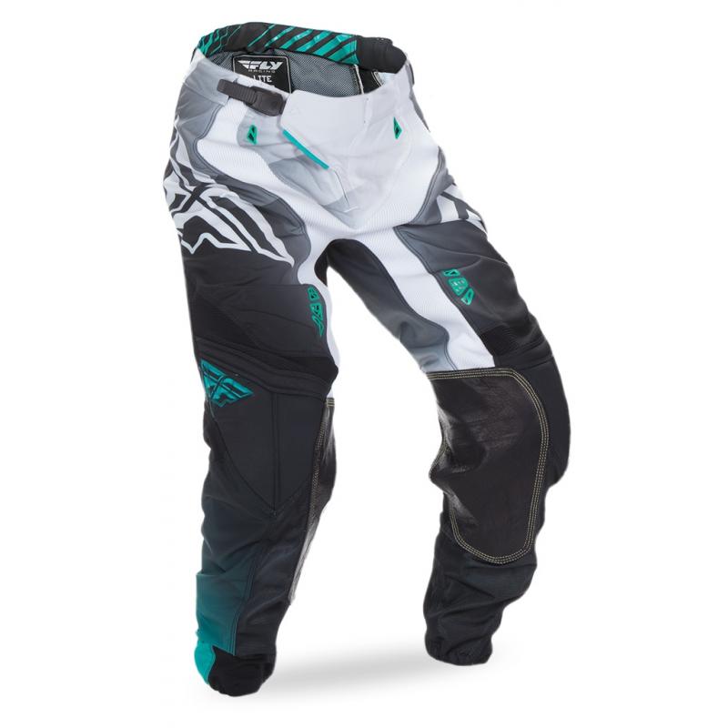 Pantalon cross Fly Racing Lite Hydrogen noir/blanc- US-28