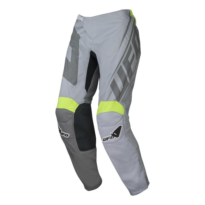 Pantalon cross junior Ufo Vanadium gris/jaune fluo- US-26