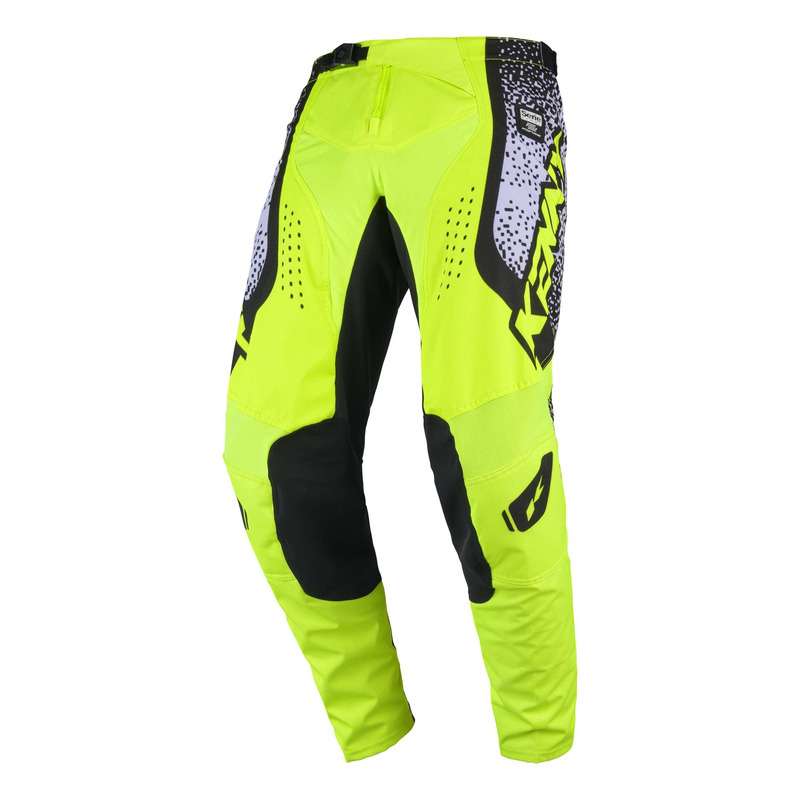 Pantalon cross Kenny Force Pixel white/neon yellow-