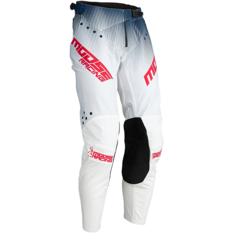 Pantalon cross Moose Racing Agroid bleu marine/blanc- 32