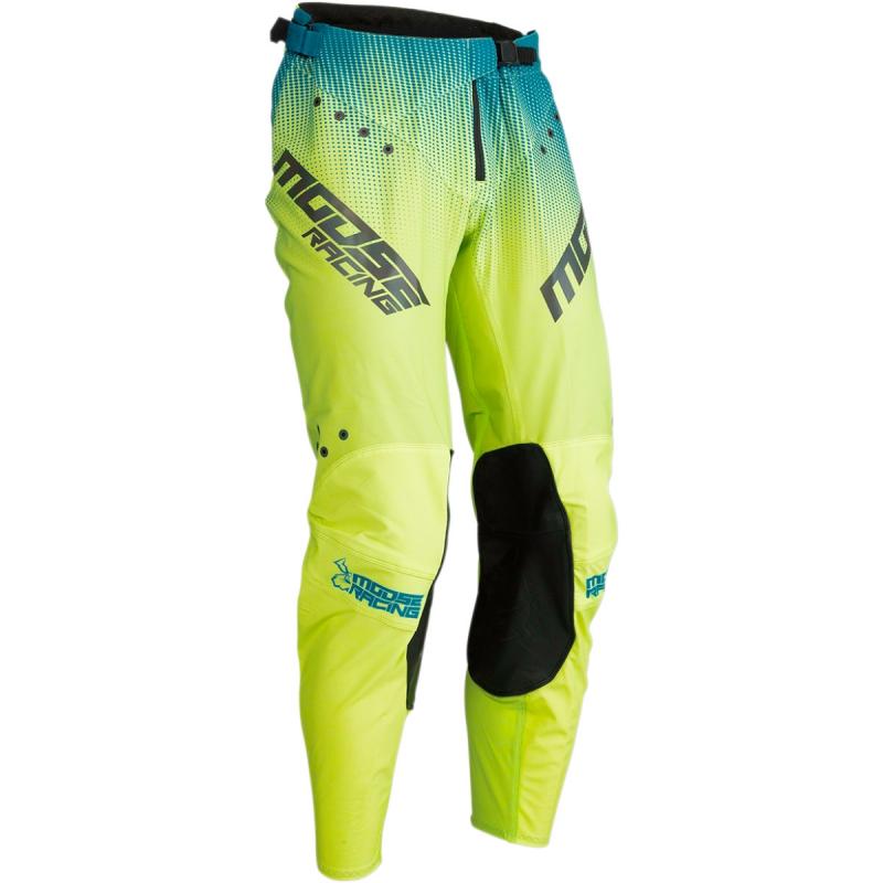 Pantalon cross Moose Racing Agroid vert/Aqua- 34