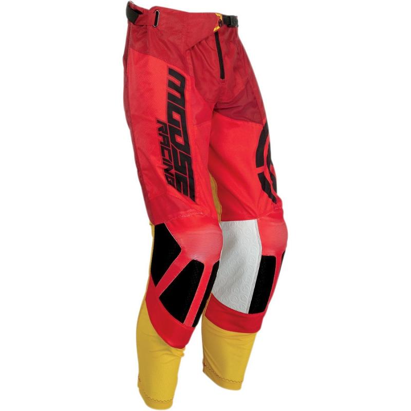Pantalon cross Moose Racing M1 rouge/jaune- 30
