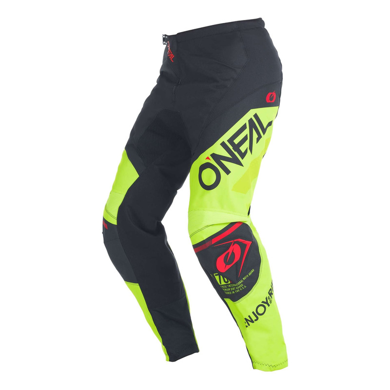 Pantalon cross O’Neal Element Factor black/neon yellow