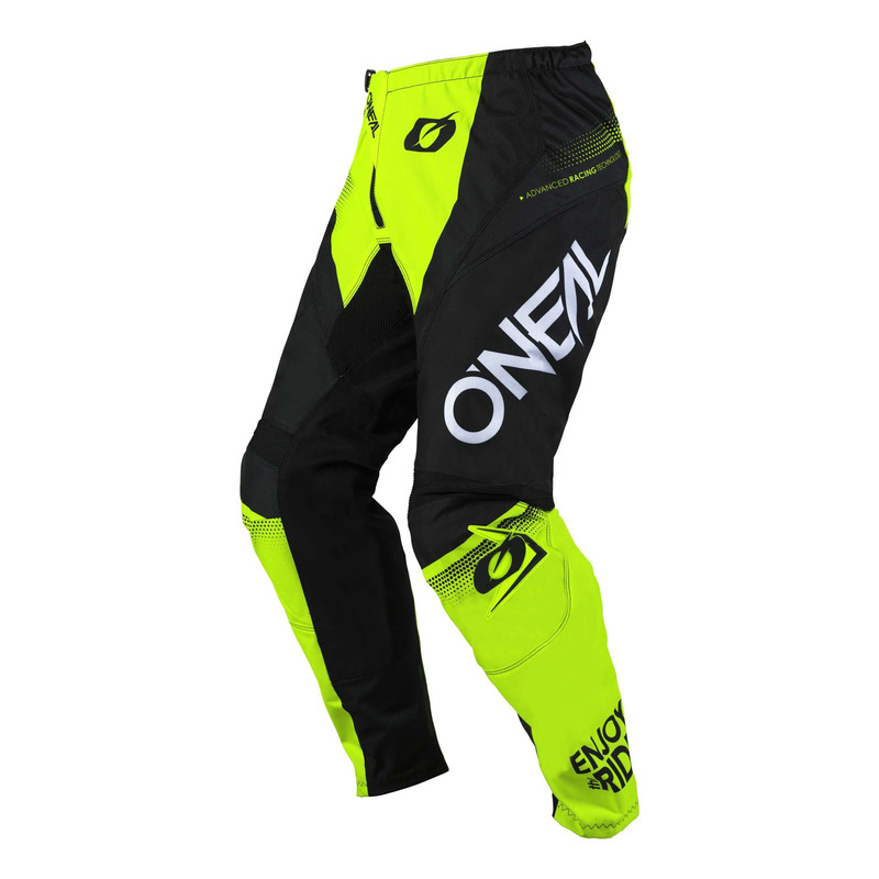 Pantalon cross Oâ  Neal Element Racewear black/neon yellow-