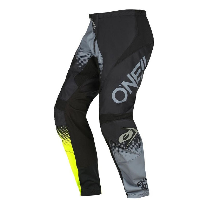 Pantalon cross O'Neal Element Racewear V.22 noir/gris/jaune fluo- US-2