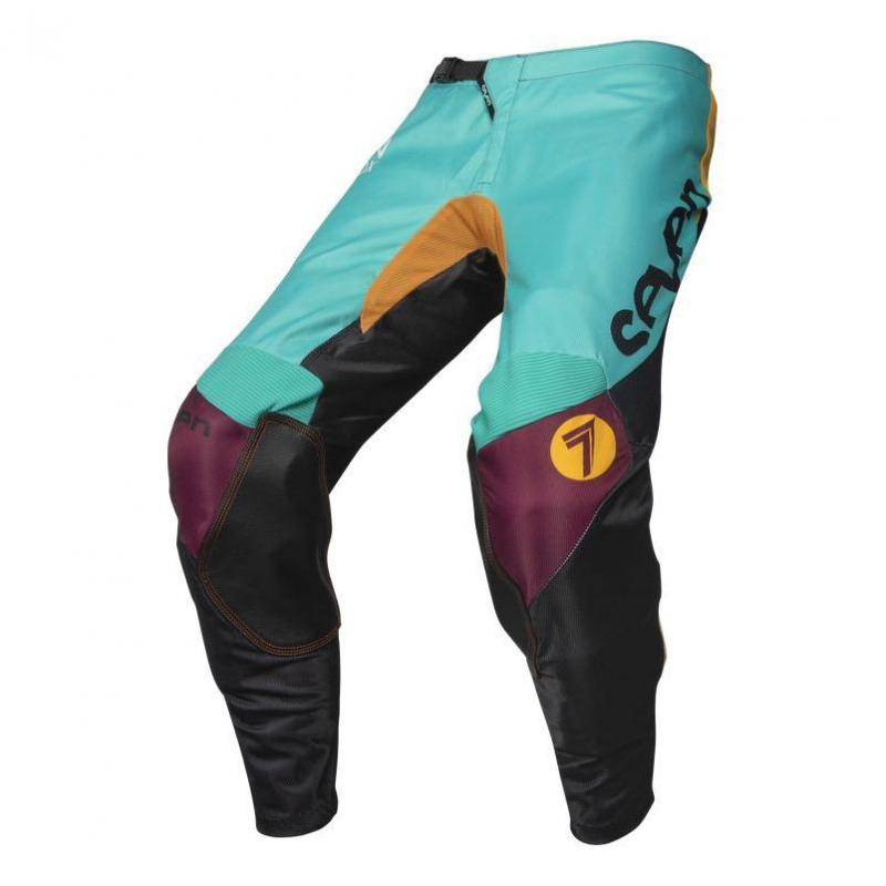Pantalon cross Seven Annex Exo noir/aqua- 30