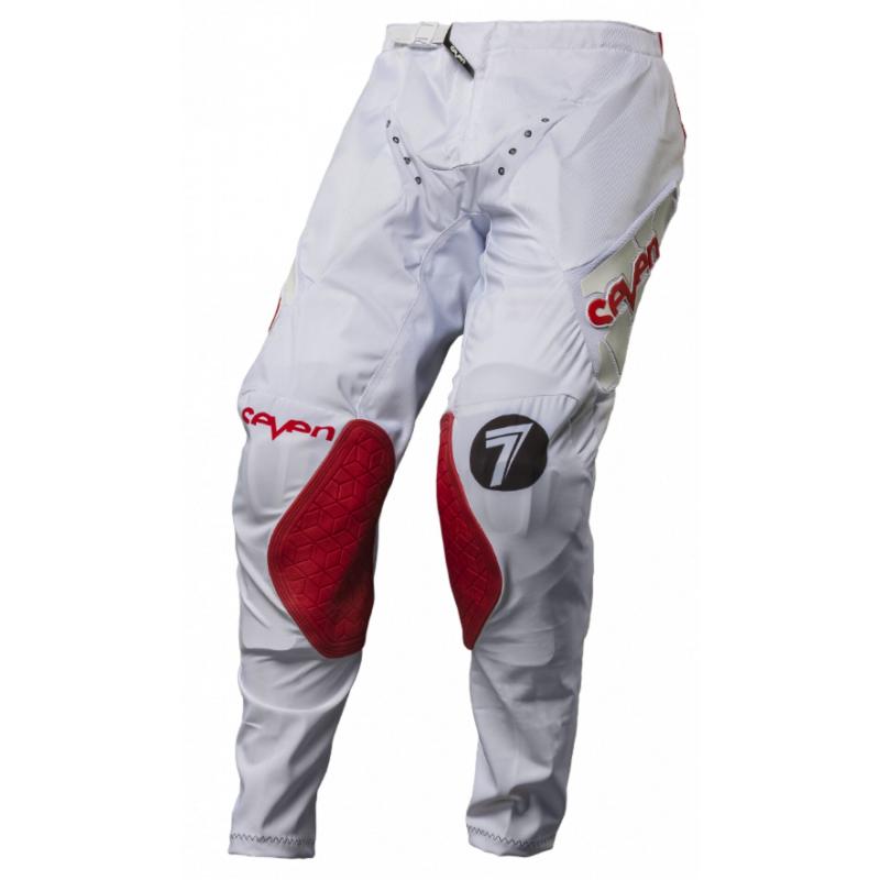 Pantalon cross Seven Zero Blade blanc/rouge- 34US