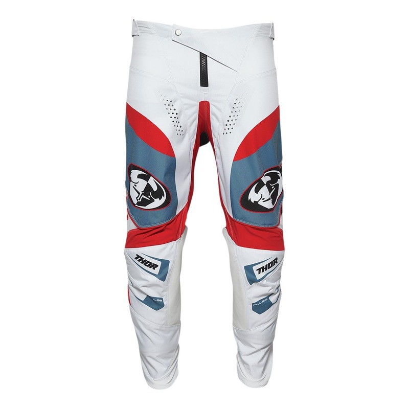 Pantalon cross Thor Pulse 03 LE steel/rouge/blanc/bleu- US-28