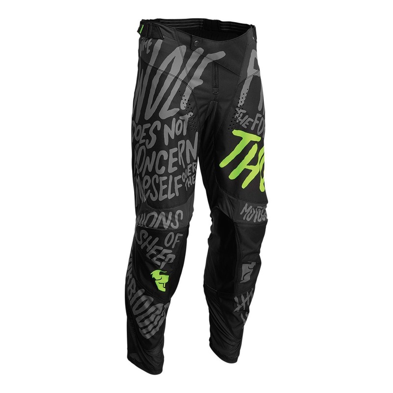 Pantalon cross Thor Pulse Counting Sheep charcoal/acid- US-28