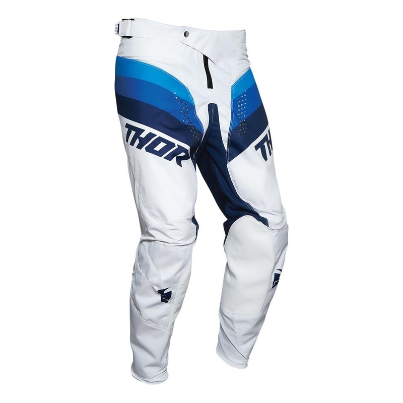 Pantalon cross Thor Pulse Racer blanc/navy- US-28