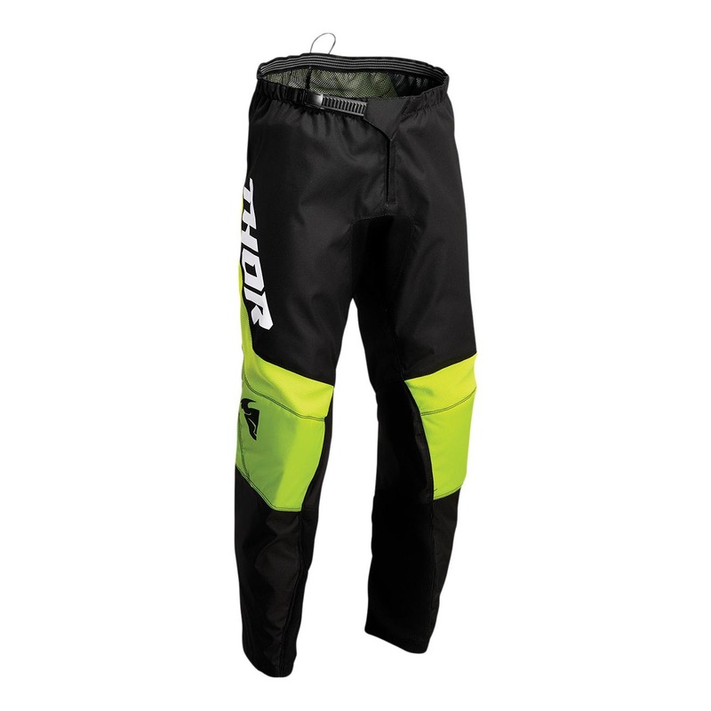 Pantalon cross Thor Sector Chev noir/vert fluo- US-28