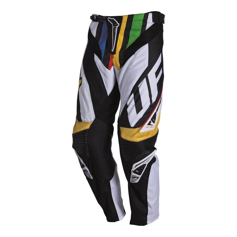 Pantalon cross Ufo Century blanc/noir/jaune- US-30