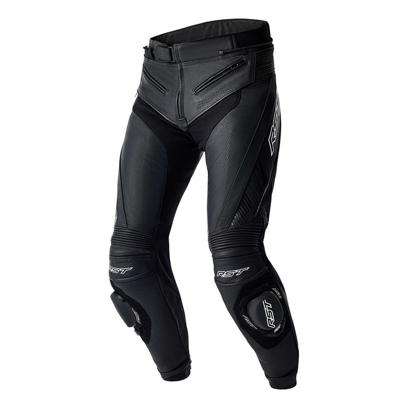 Pantalon cuir RST Tractech Evo D3O noir/blanc