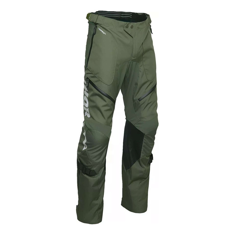 Pantalon enduro Thor Terrain Over The Boot army/charcoal
