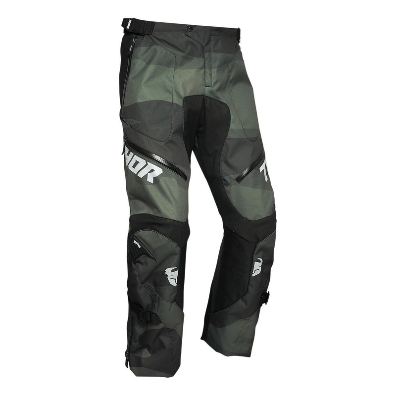 Pantalon enduro Thor Terrain vert camouflage (over the boot)- US-28