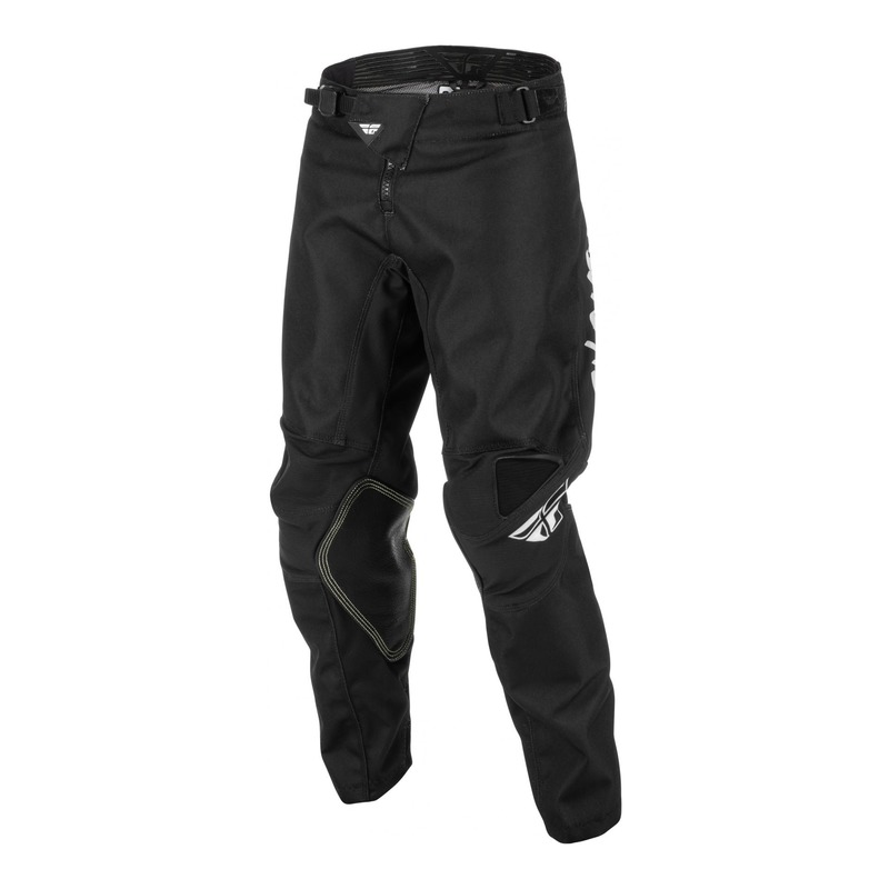 Pantalon enfant Fly Racing Kinetic Rebel blanc/noir- US-18
