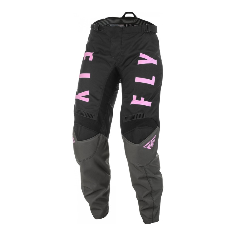 Pantalon femme Fly Racing F-16 gris/noir/rose- US-28