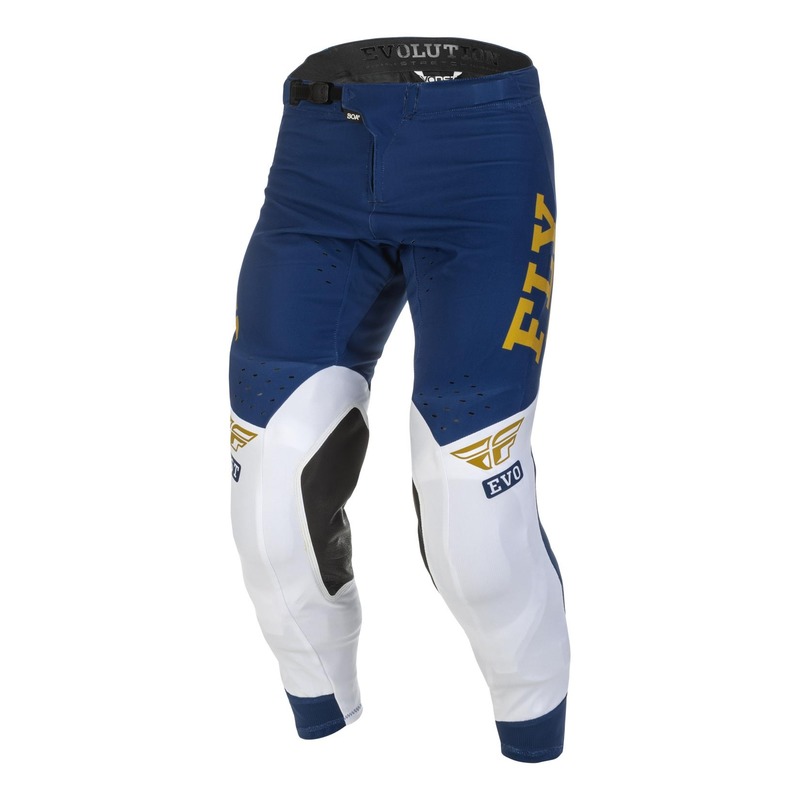 Pantalon Fly Racing Evo DST navy/blanc/or- US-28