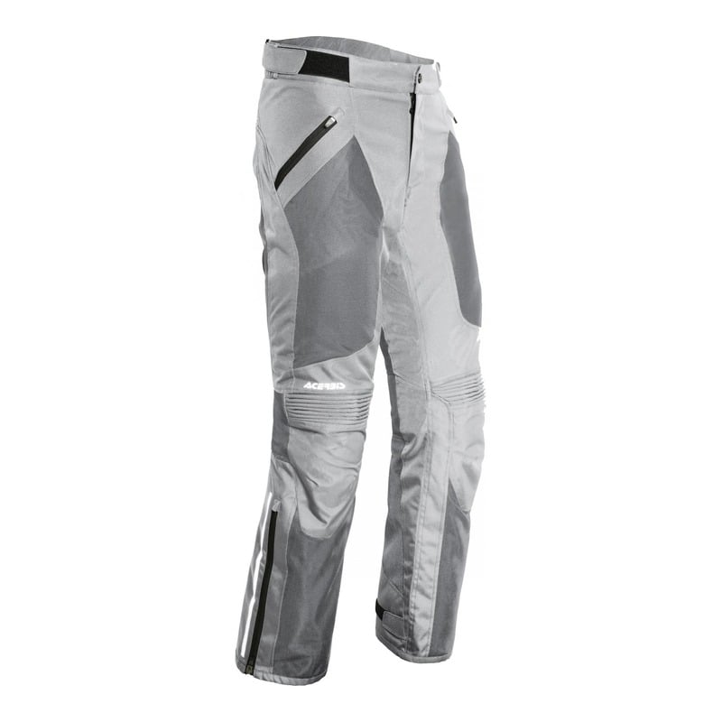 Pantalon textile Acerbis Ramsey Vented gris clair- S