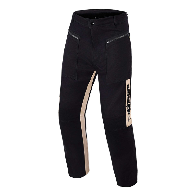 Pantalon textile Alpinestars Canvas Flex-AST black aluminum