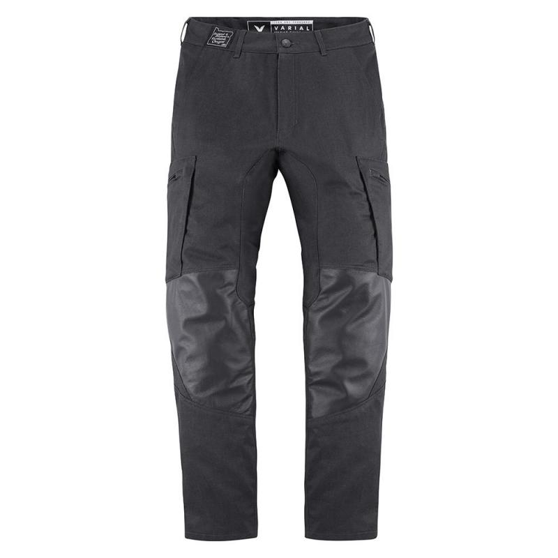 Pantalon textile/cuir Icon 1000 Varial noir- US-44