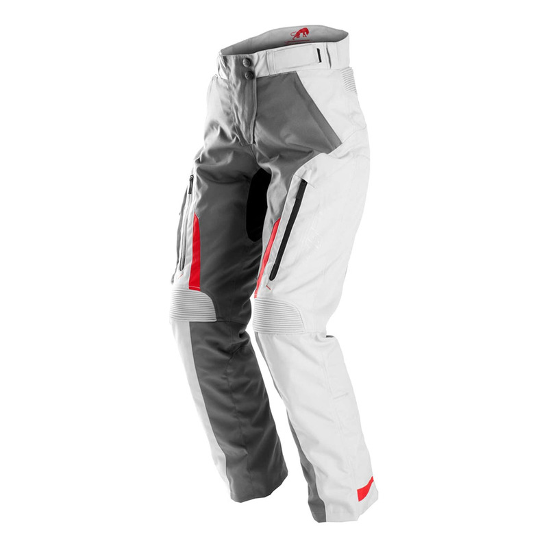 Pantalon textile femme Furygan Killington Lady gris/pearl/rouge
