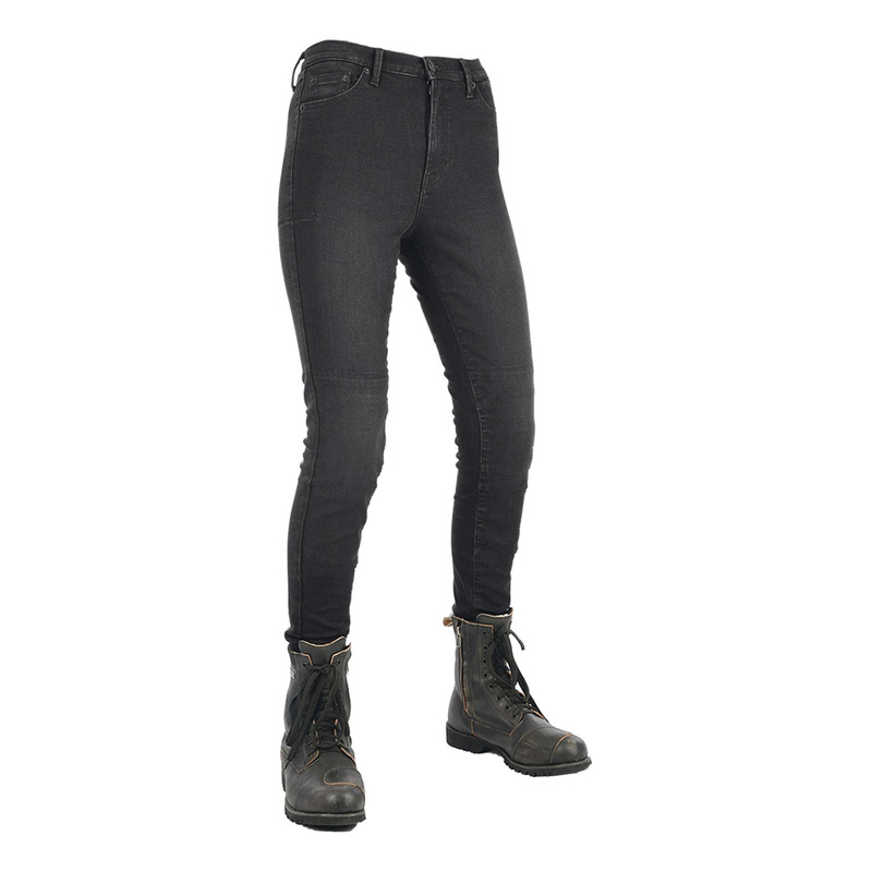 Pantalon textile femme Oxford Super Jegging WS black â   Court- 38