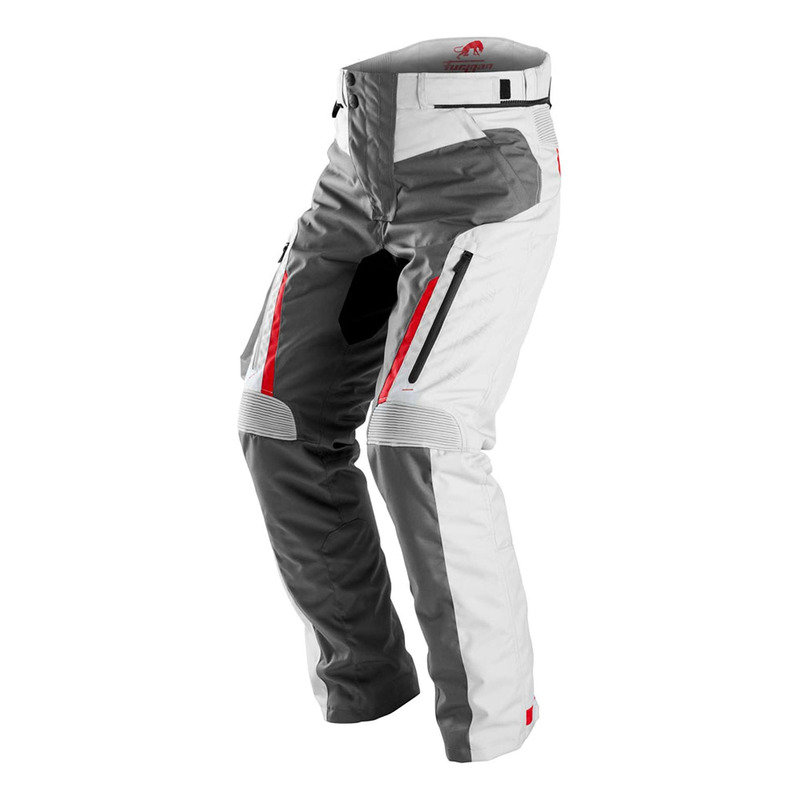 Pantalon textile Furygan Killington gris/pearl/rouge