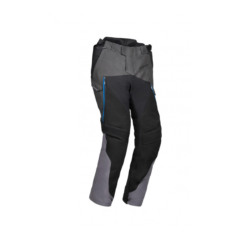 Pantalon textile Ixon Eddas noir/gris/bleu