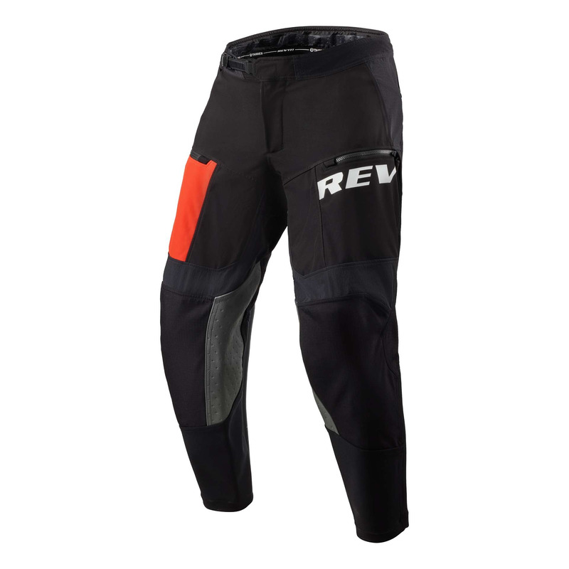 Pantalon textile Rev’It Lejano noir/rouge – Court