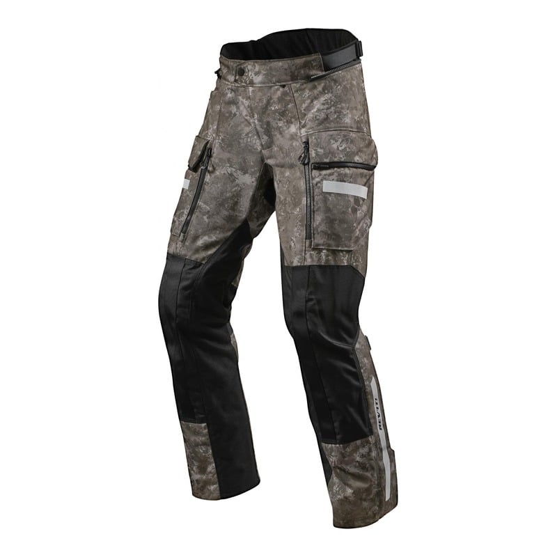 Pantalon textile Rev'it Sand 4 H2O (court) camouflage marron- S