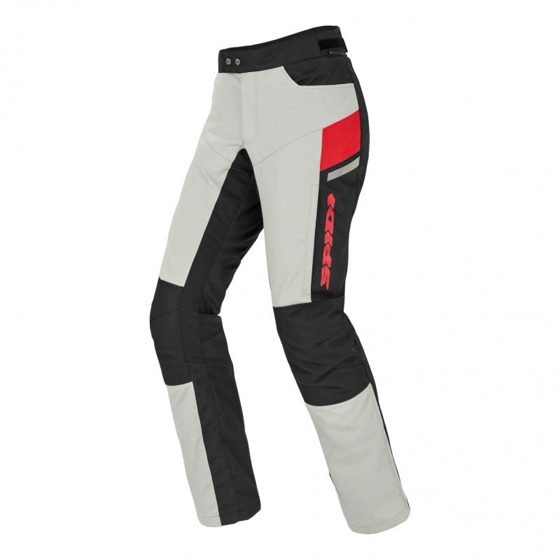 Pantalon textile Spidi H2Out Voyager Ice/rouge- M