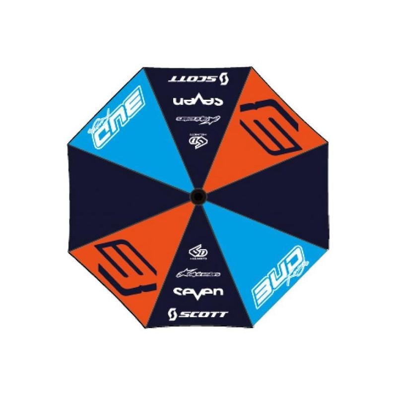 Parapluie Bud Racing Race bleu/orange/sky bleu