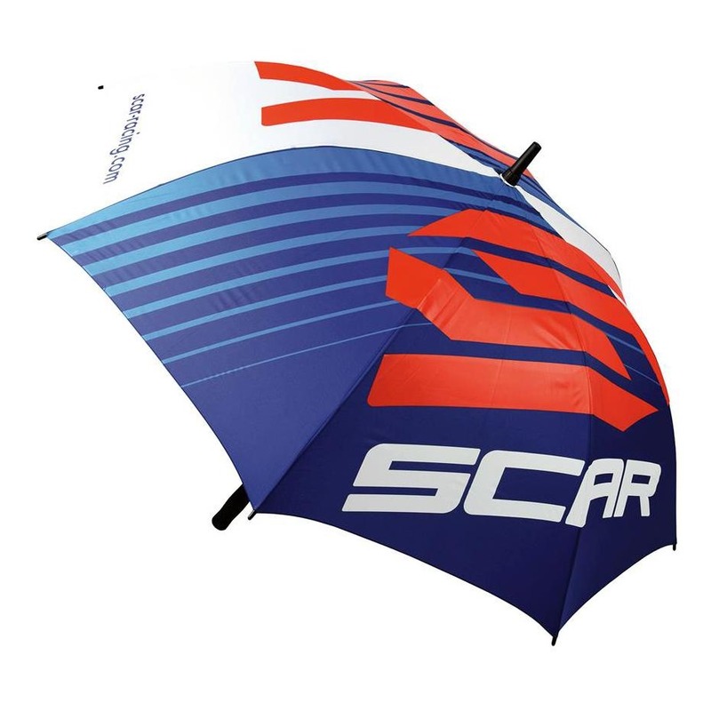 Parapluie Scar Ø130cm blanc/bleu/rouge