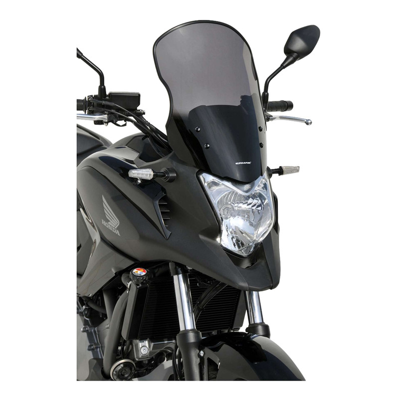 Pare-brise Ermax Haute protection 46 cm Honda NC 750 X 14-15 noir fonc