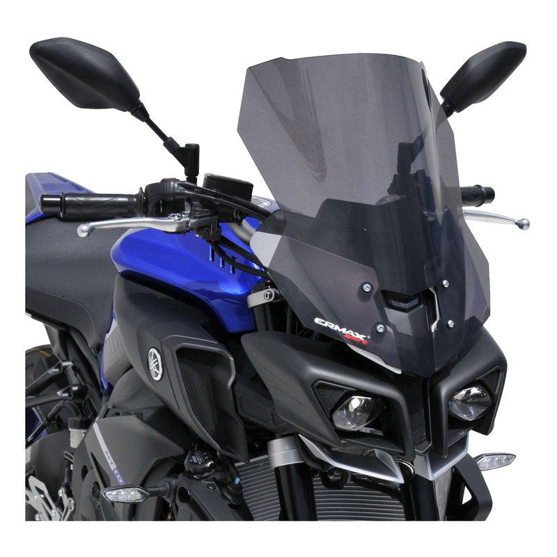 Pare-brise Ermax haute protection 47 cm Yamaha MT-10 16-21 noir clair