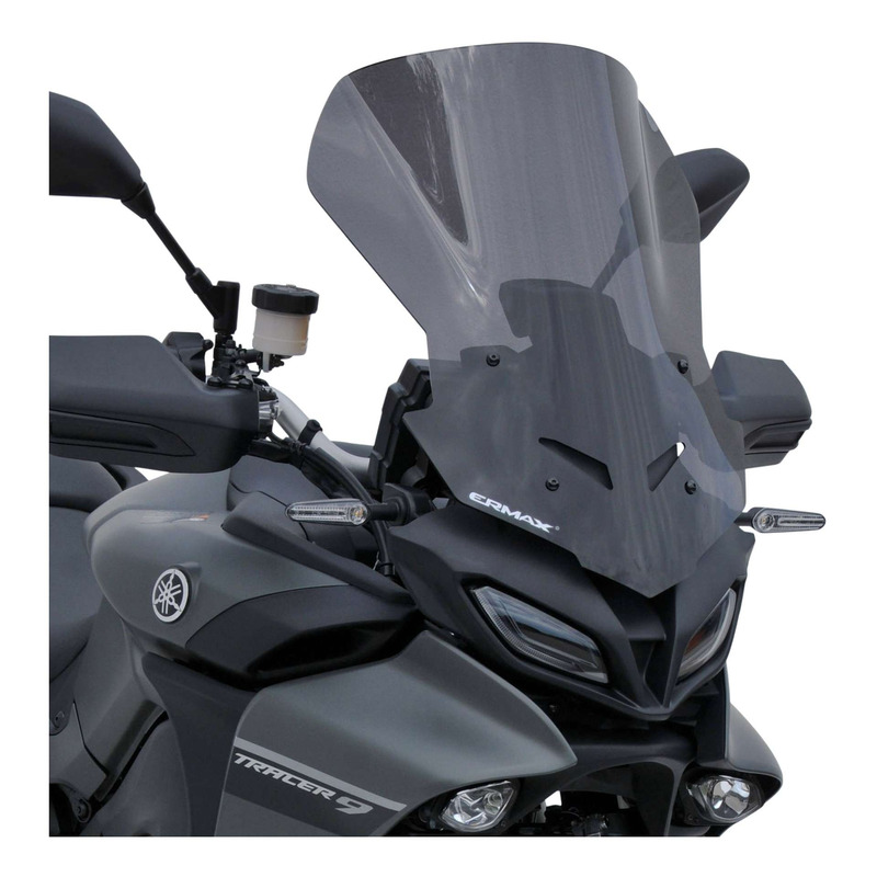 Pare-brise Ermax haute protection 50 cm Yamaha Tracer 9 21-24 noir sat