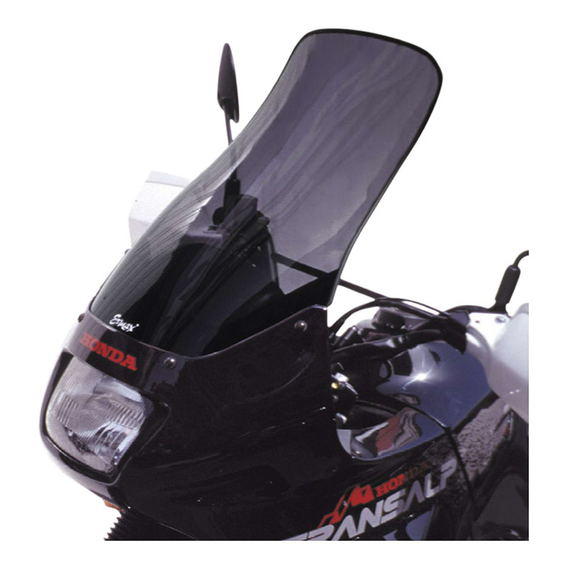 Pare-brise Ermax haute protection 51 cm (+18 cm) Honda Transalp 600 94-99 noir clair