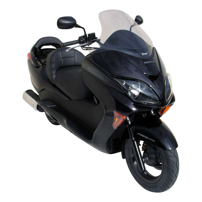 Pare-brise Ermax Haute protection 53 cm Honda Forza 250 EX ABS 05-07 noir foncé opaque