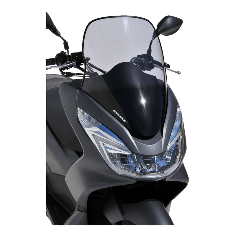 Pare-brise Ermax Haute protection 55 cm Honda PCX 125 14-17 clair