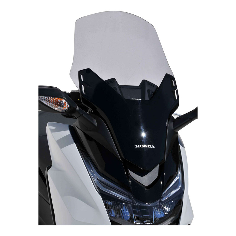 Pare-brise Ermax haute protection 57 cm (+3 cm) Honda Forza 125 15-18 noir satin opaque