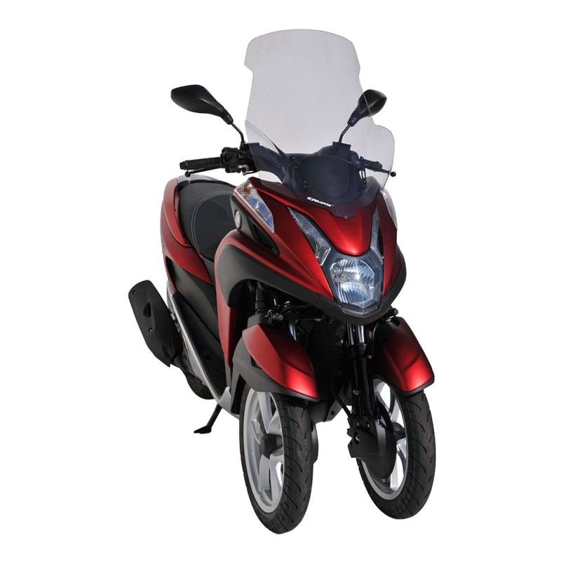 Pare-brise Ermax Haute protection 66 cm Yamaha Tricity 125 14-24 gris