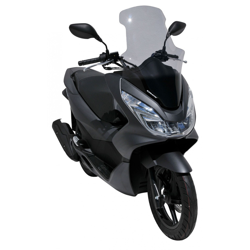 Pare-brise Ermax Haute protection 70 cm Honda PCX 125 14-18 gris
