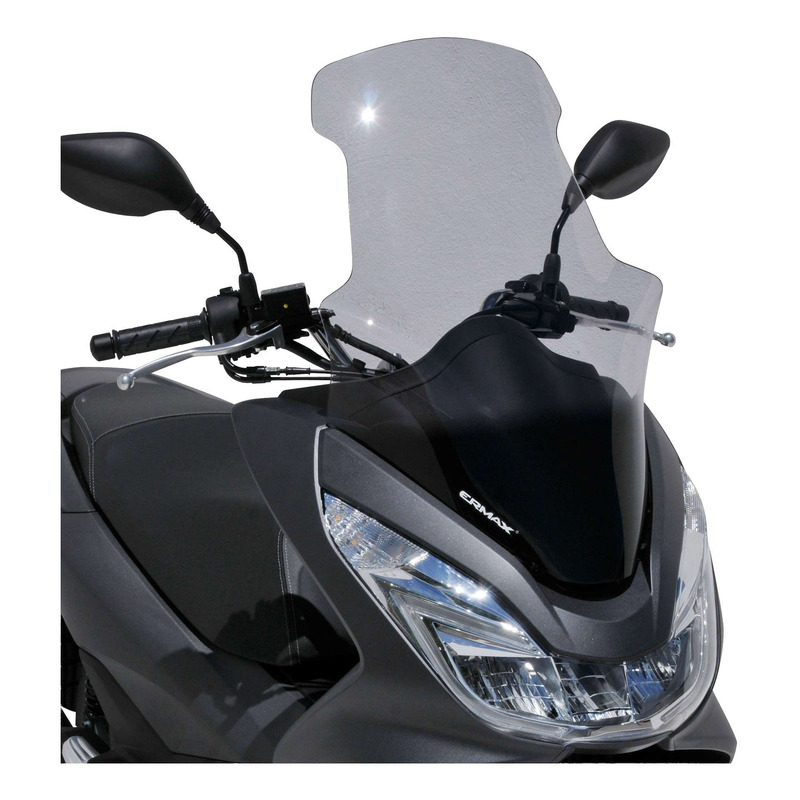 Pare-brise Ermax Haute protection 70 cm Honda PCX 125 14-17 clair