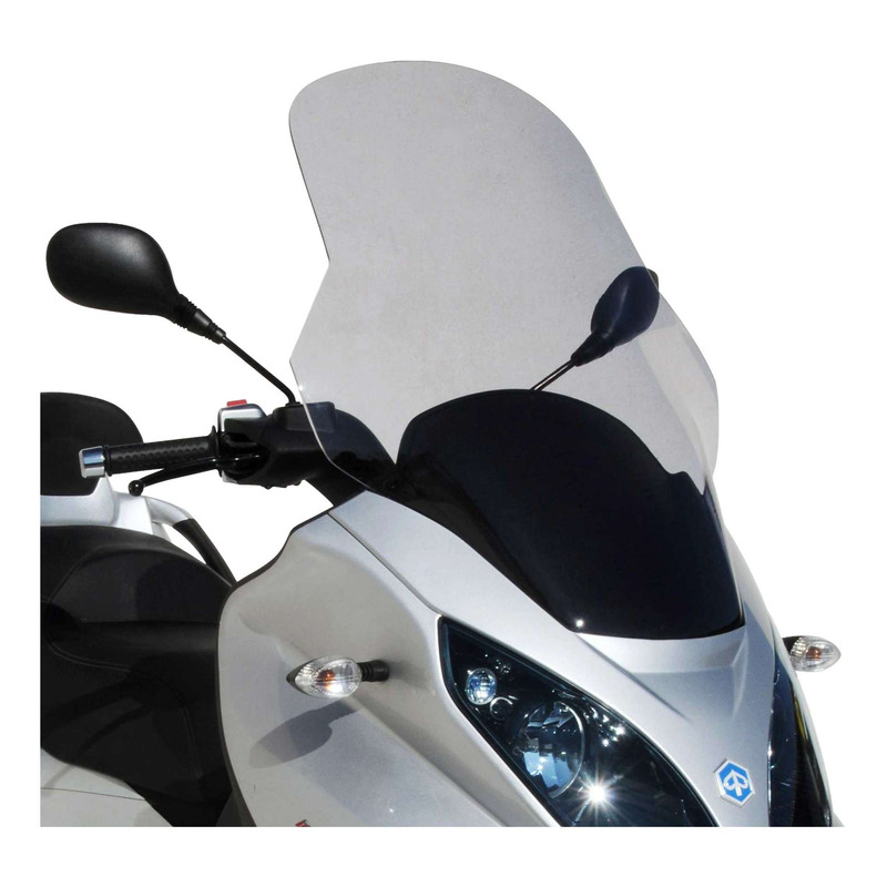 Pare-brise Ermax haute protection 74 cm avec protections mains Piaggio