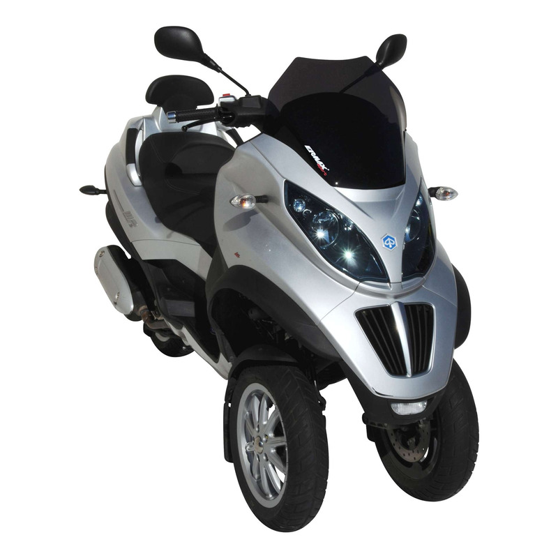 Pare-brise Ermax Sport 40 cm Piaggio MP3 400 07-12 noir clair