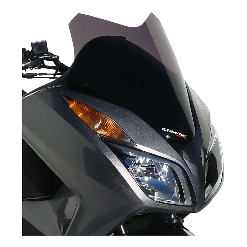 Pare-brise Ermax Sport 41 cm Honda Forza 300 13-17 noir foncé opaque