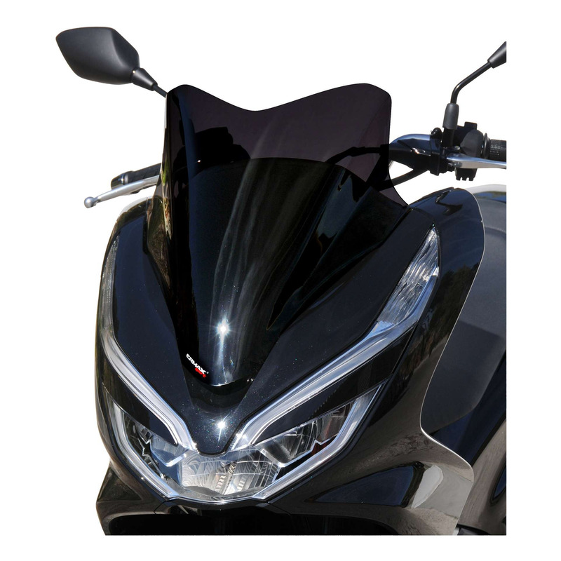 Pare-brise Ermax Sport 44 cm Honda PCX 125 18-20 ABS noir foncé opaqu